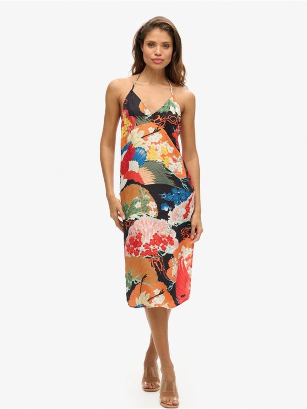 SuperDry T-Back Slip Midi Dress